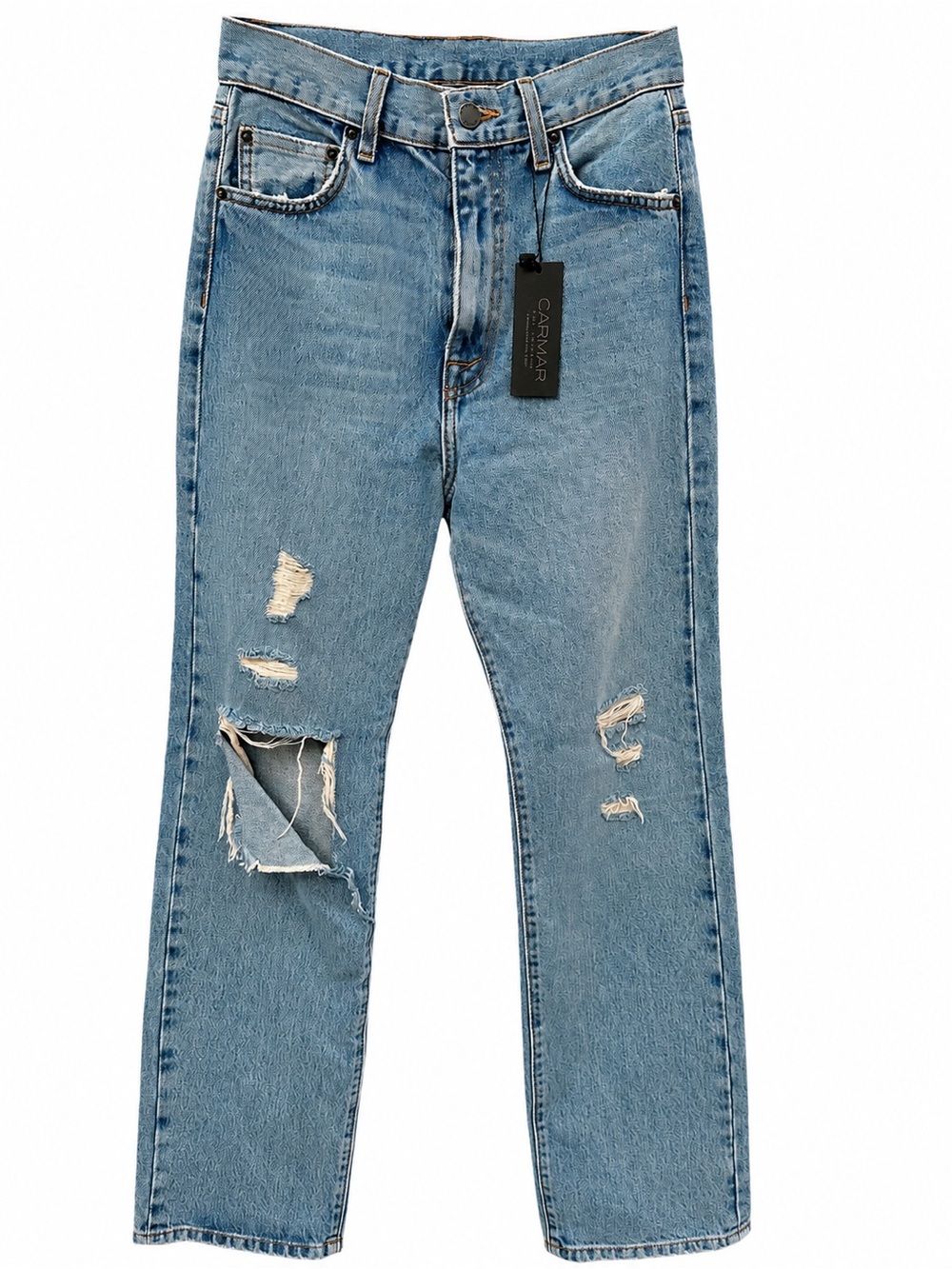 Carmar Los Angeles Distressed Straight Leg Jeans NWT Y2K Size 27